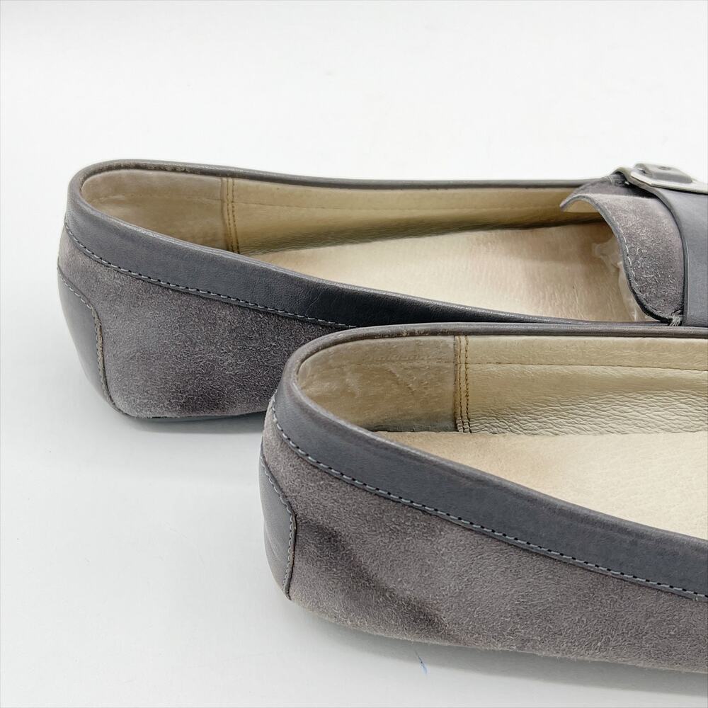 Michael Kors Rory Loafers Moccasin 9.5M Grey Suede Leather - Picture 6 of 9